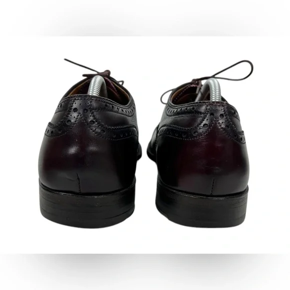 Alden Oxford Dress Shoes Men 11 Brown Leather Cap Toe 908 Brogue Lace Made USA